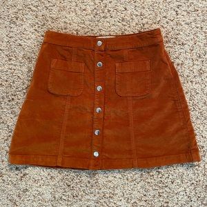 Free People Corduroy Skirt